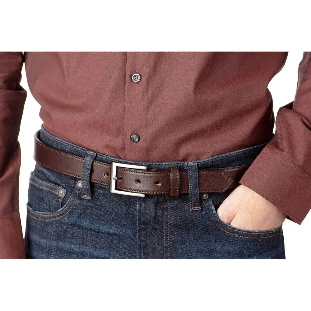 Bullhide Belts The Admiral Chocolate Brown Leather Belt Men's 48